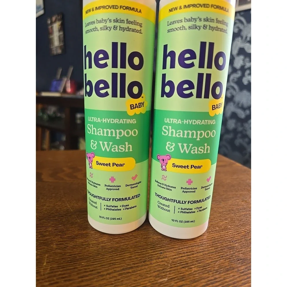 Hello Bello Baby Shampoo &‎ Body Wash - Sweet Pear - 10 floz - Lot of 2 - Sealed